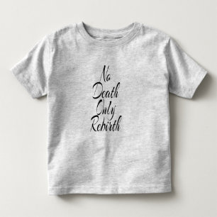 Sem Morte Somente Renascimento CAMISA DE MANGA CUR