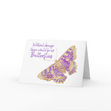 Sem mudança Não haveria nenhum cartão de borboleta