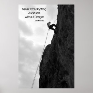 "Sem o poster de escalada preto & branco do