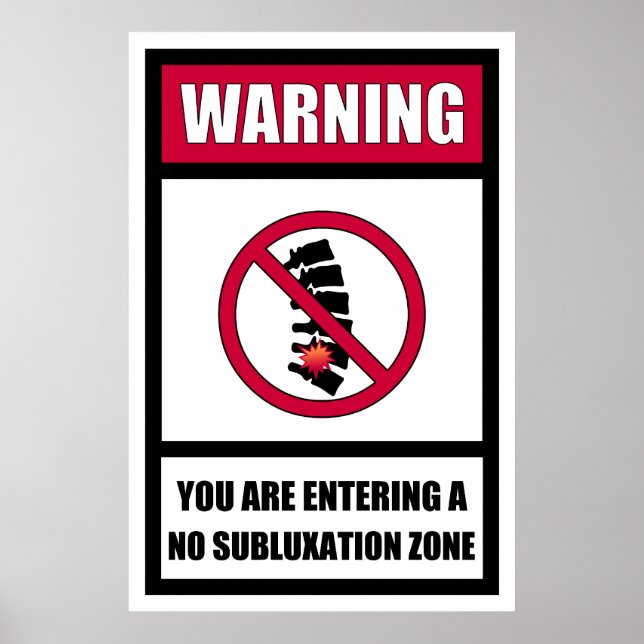 Sem Poster de Zona de Subluxação (Frente)