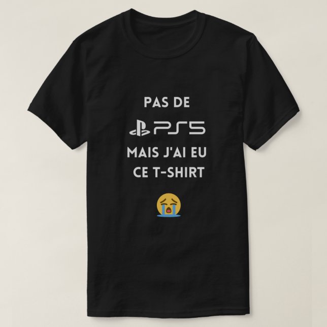 Sem PS5, mas tenho esta t-shirt clássica (Frente do Design)