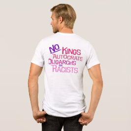 Sem Reis — Camisa T de frente e verso rosa masculi