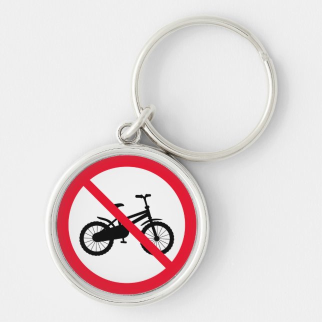 Sem Sinal Proibido de Bicicleta | Chaveiro Premium (Frente)