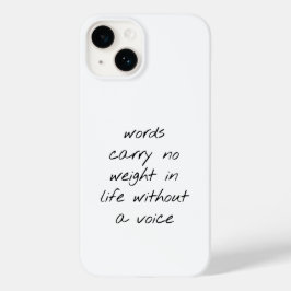 Sem Uma capas de iphone De Voz