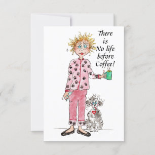 Sem Vida Antes Do Café Dizer Desenho Verde