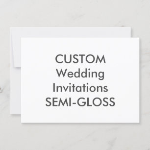 SEMI-GLOSS 110 lb, 6,25" x 4,5" Convites para casa
