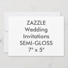 SEMI-GLOSS Convites para Casamento de 110 lb 7" x 