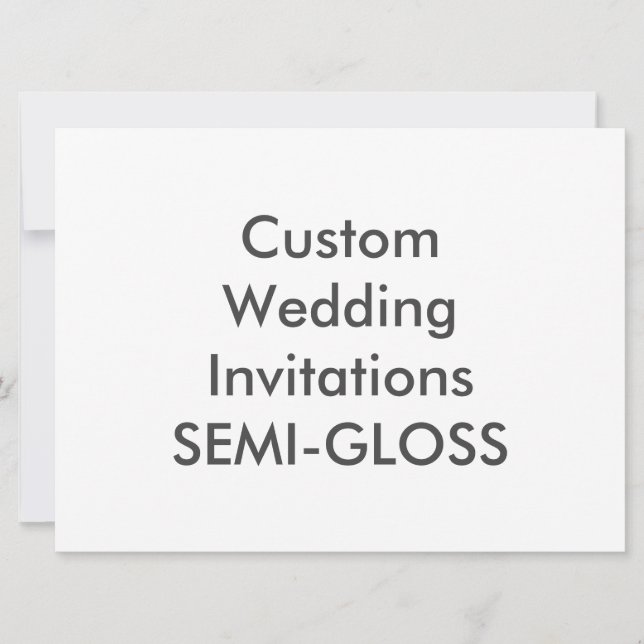 SEMI-GLOSS Convites para Casamento de 8,75" x 6,5" (Frente)