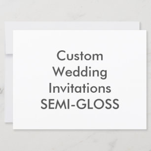 SEMI-GLOSS Convites para Casamento de 8,75" x 6,5"