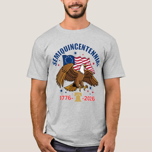 Semiquincentennial Bald Eagle T-Shirt (Frente)