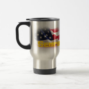 Semper Fidelis Stainless Steel Caneca de viagem
