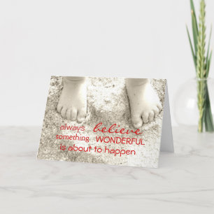 Sempre acredite em cartões de saudação inspiracion