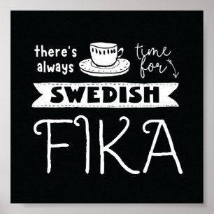 Sempre Hora do Poster de Fika Sueco
