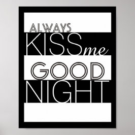 sempre me beije de boa noite, poster