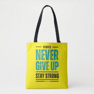 Sempre Nunca Desista – Bolsa Tote Motivacional