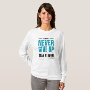 Sempre Nunca Desista – Camiseta tri-blend motivaci