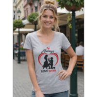 Sempre o Amor Vence Camiseta Feminina Decote V