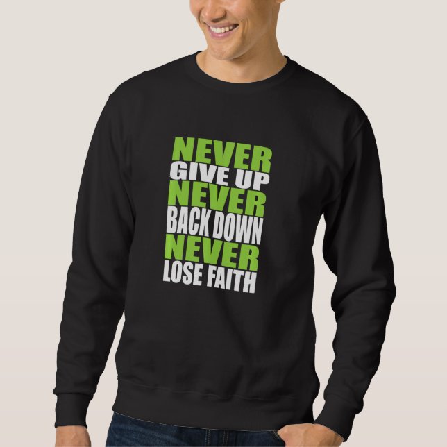 Sempre Rezar E Nunca Desistir De Camisa Cristã (Frente)