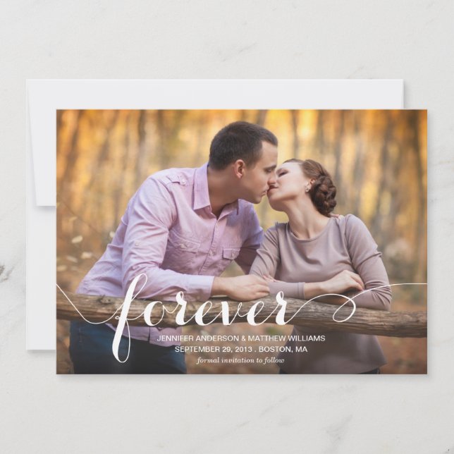 SEMPRER & PARA SEMPRE | ANÚNCIO DE DATA DE GUARDA (Frente)