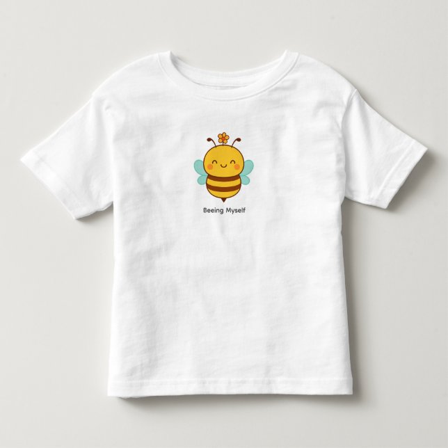Sendo Eu Mesma Abelha – Camiseta Infantil Feminina (Frente)