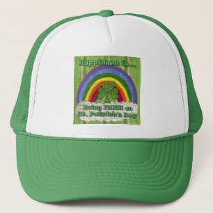 Sendo Irlandês no Dia de São Patrício Boné de Cami