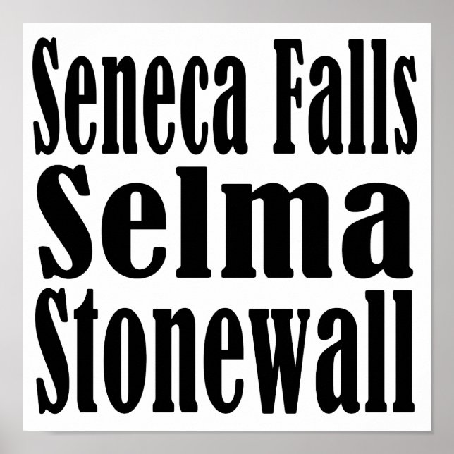 Seneca Falls Selma Stonewall Poster (Frente)