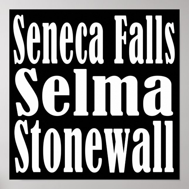 Seneca Falls Selma Stonewall Poster (Frente)