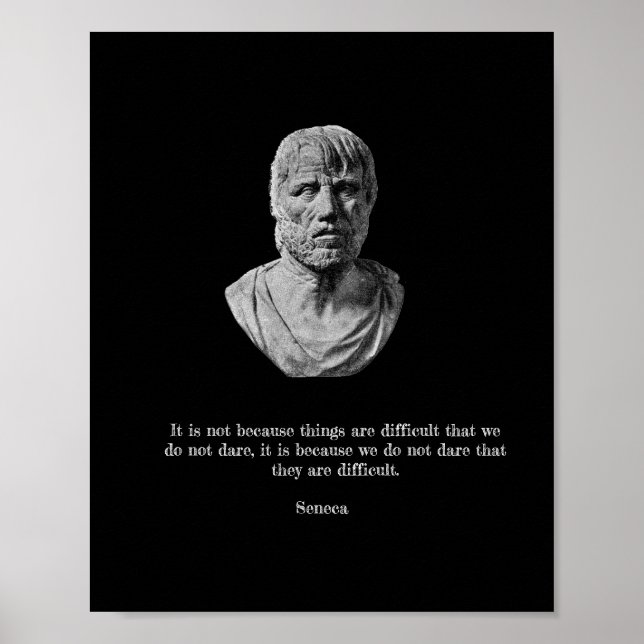 Seneca Poster - Filosofia Estática (Frente)