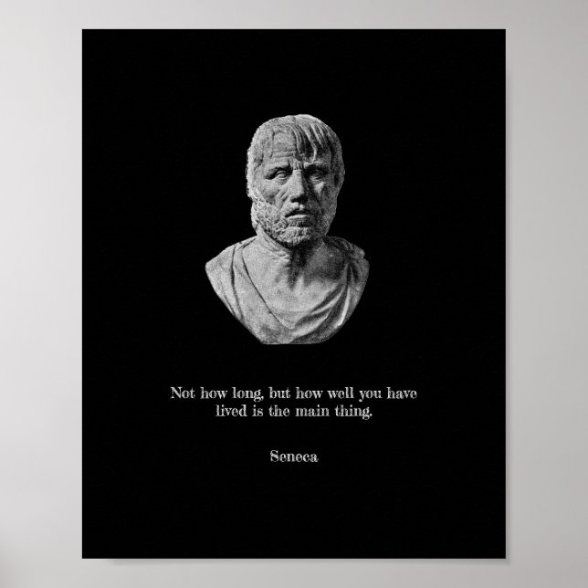 Seneca Poster - Filosofia Estática (Frente)