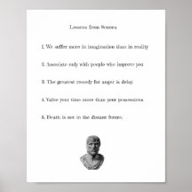 Seneca Poster - Lições de Filosofia Estática