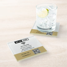 Senha de Rede de Código QR de Wifi Elegante Simple