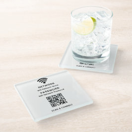 Senha de Rede de Código QR de Wifi Simples Branco