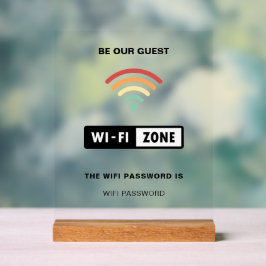 Senha Simples E Minimalista De Wifi Branco