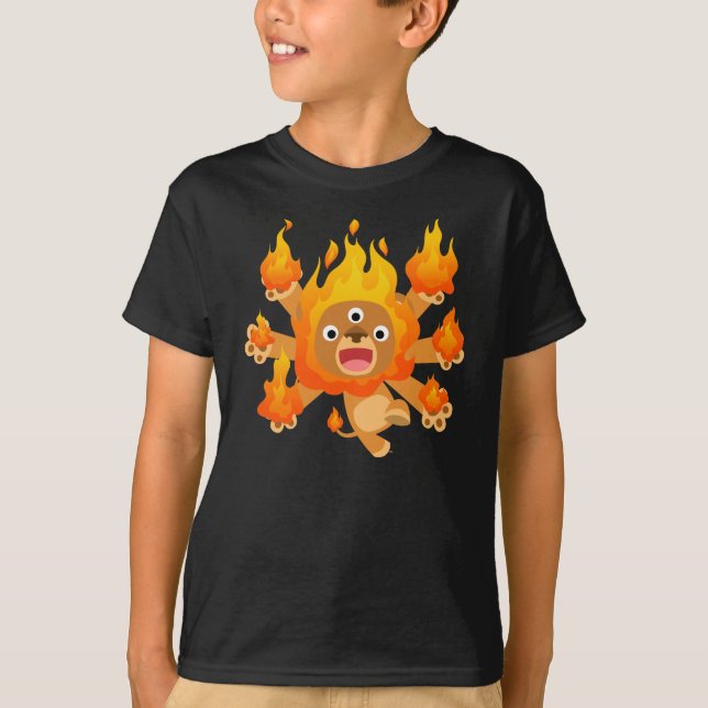 Senhor do Fogo! Kids T-Shirt (Frente)