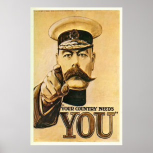Senhor Kitchener Poster Imprimir do vintage