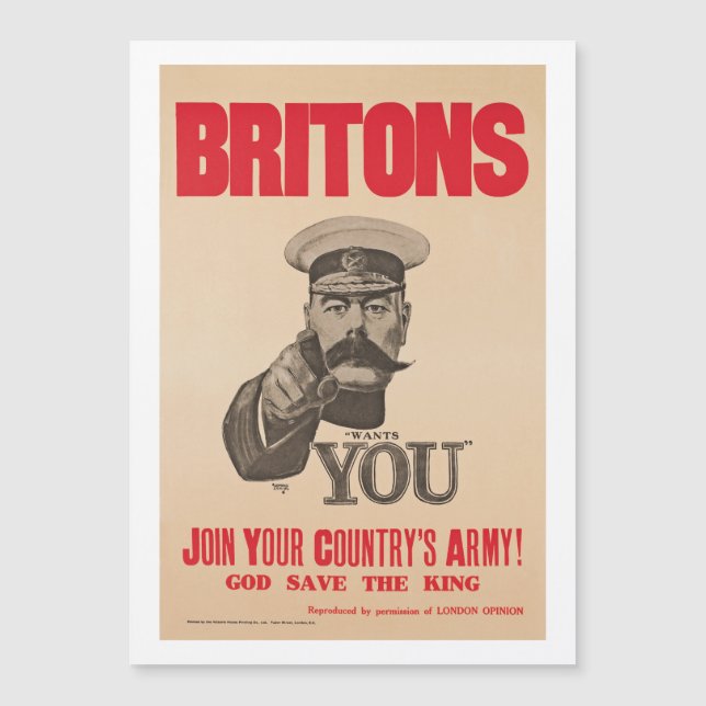 Senhor Kitchener Querer Você WWI Propaganda de (Frente)