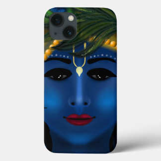 Senhor Krishna azul atraente - arte Hare Krishna