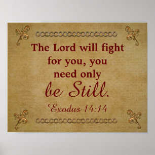 Senhor lutará por você - Êxodo - Impressão de arte