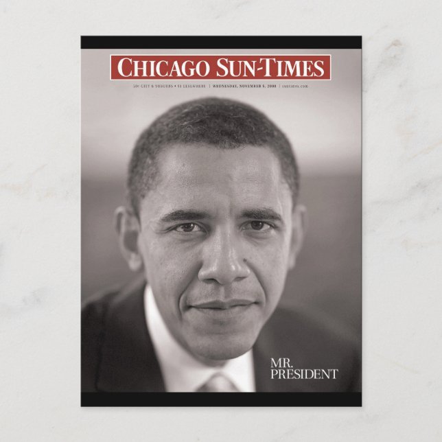 Senhor Presidente Obama Cartão Postal (Frente)