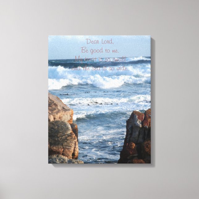 Senhor, seja bom para mim Canvas do oceano (Frente)
