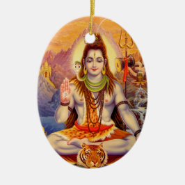 Senhor Shiva Meditating Ornamento