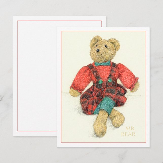 SENHOR URSO 4.25x5.5 Cartão Plano (Frente/Verso)