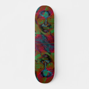 Senhora abstrata Skate
