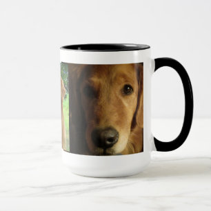 Senhora bonita Caneca do golden retriever