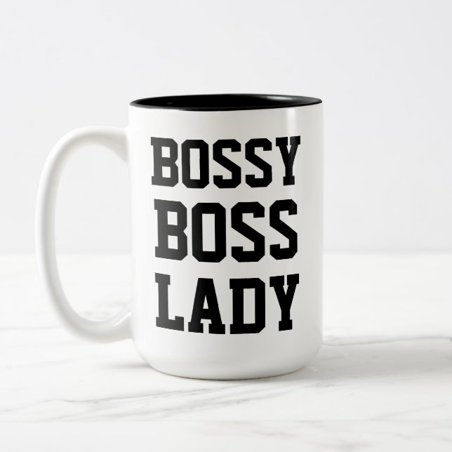 Senhora Bossy Caneca do chefe (Esquerda)