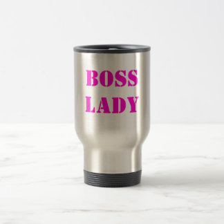 Senhora caneca de viagem do chefe