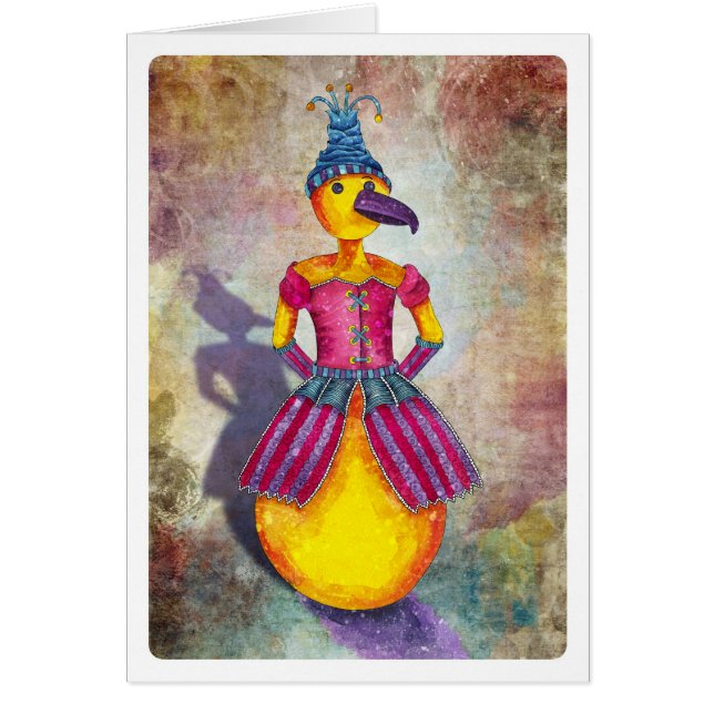 Senhora Cartão do pássaro (Frente)