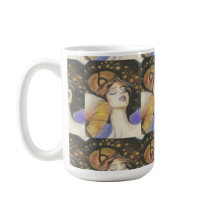 senhora cogumelo amor café xícara de chá