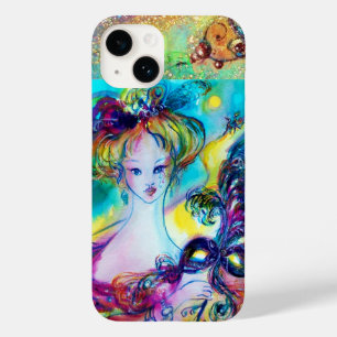 SENHORA COM PENA MÁSCARA Veneza Mascarada NOITE