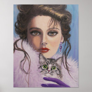 SENHORA COM UM CAT, POSTER